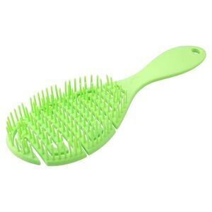 Shower Detangler Need to Vent Detangling Grid Hair Brush Rubber Green